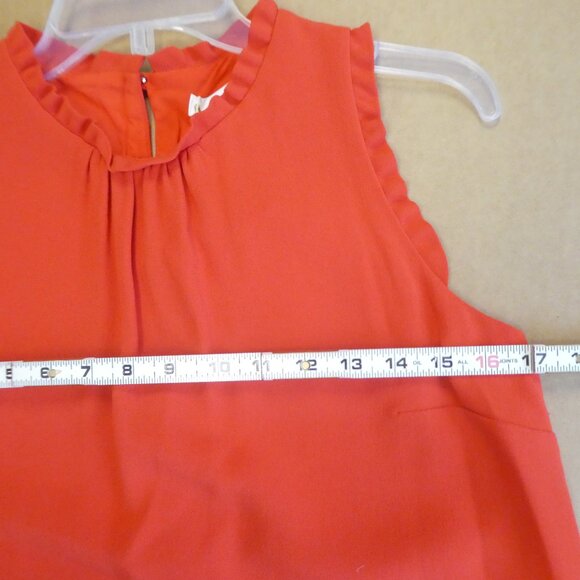 Sezane Red Adeline Sleeveless Mini Dress - Size: 6(38) - Picture 4 of 14